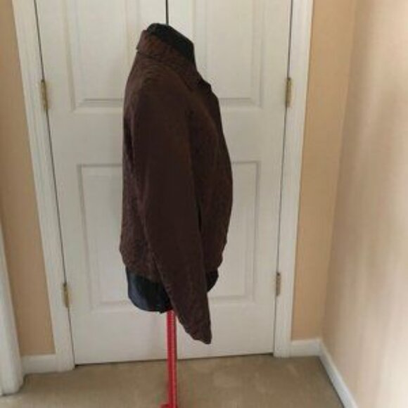 Rafael Sport Brownon Brown Leopard Print Lined Jeans Jacket  Size Small NWT - Picture 5 of 9